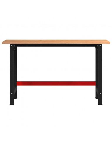 Banco Lavoro Marrone Chiaro 140x60x81,5cm Legno Massello Rovere