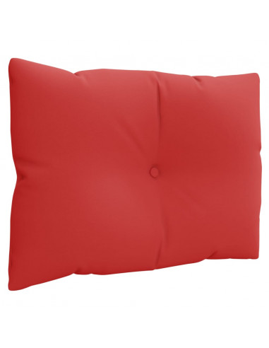 Cuscini per Pallet 3 pz Rossi in Tessuto