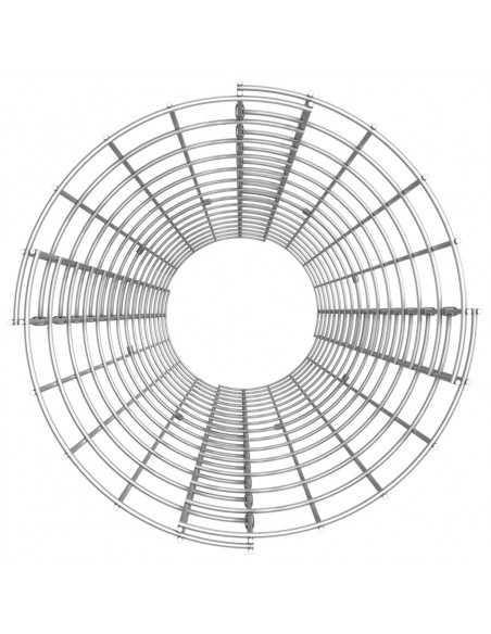 Fioriere Gabbione Circolare 3 pz in Acciaio Zincato Ø30x150 cm