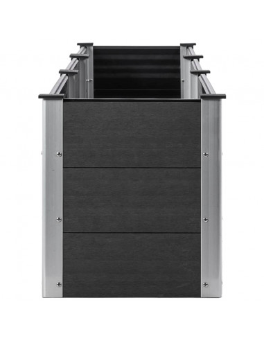 Fioriera Rialzata da Giardino 300x50x54 cm in WPC Grigio