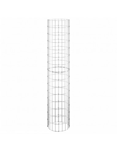 Fioriere Gabbione Circolare 3 pz in Acciaio Zincato Ø30x150 cm