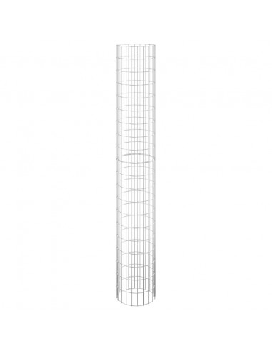 Fioriere Gabbione Circolare 3 pz in Acciaio Zincato Ø30x200 cm