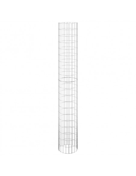 Fioriere Gabbione Circolare 3 pz in Acciaio Zincato Ø30x200 cm
