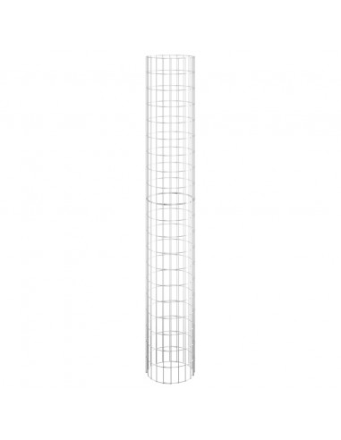 Fioriere Gabbione Circolare 3 pz in Acciaio Zincato Ø30x200 cm