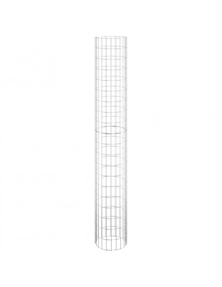 Fioriere Gabbione Circolare 3 pz in Acciaio Zincato Ø30x200 cm