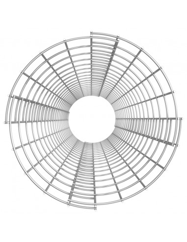 Fioriere Gabbione Circolare 3 pz in Acciaio Zincato Ø30x200 cm
