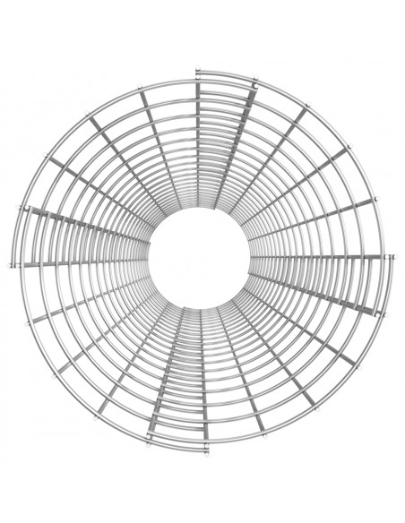 Fioriere Gabbione Circolare 3 pz in Acciaio Zincato Ø30x200 cm