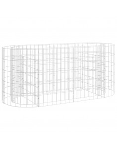 Gabbione con Letto Rialzato in Acciaio Zincato 120x50x50 cm 2