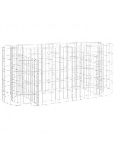 Gabbione con Letto Rialzato in Acciaio Zincato 120x50x50 cm