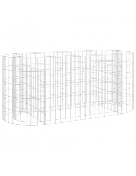 Gabbione con Letto Rialzato in Acciaio Zincato 120x50x50 cm
