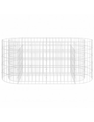 Gabbione con Letto Rialzato in Acciaio Zincato 120x50x50 cm