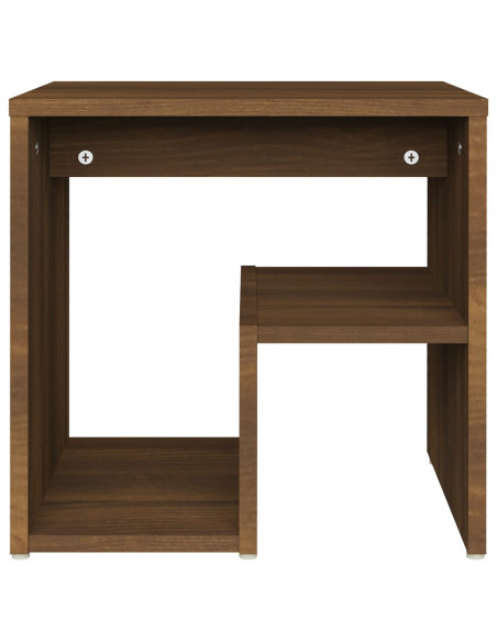 Comodino Rovere Marrone 40x30x40 cm in Legno Multistrato