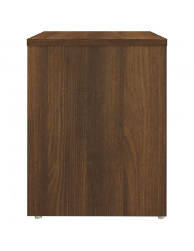 Comodino Rovere Marrone 40x30x40 cm in Legno Multistrato
