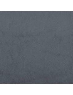 Giroletto a Molle con Materasso Grigio Scuro 90x190 cm Velluto