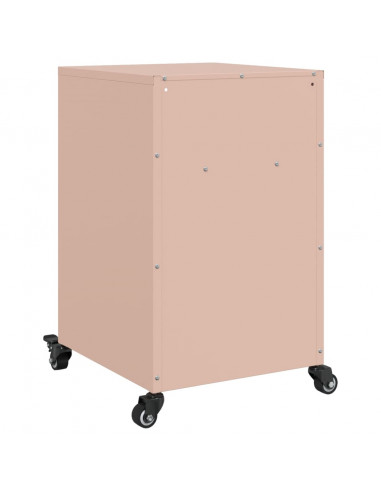 Comodini 2 pz Rosa 36x39x59 cm in Acciaio