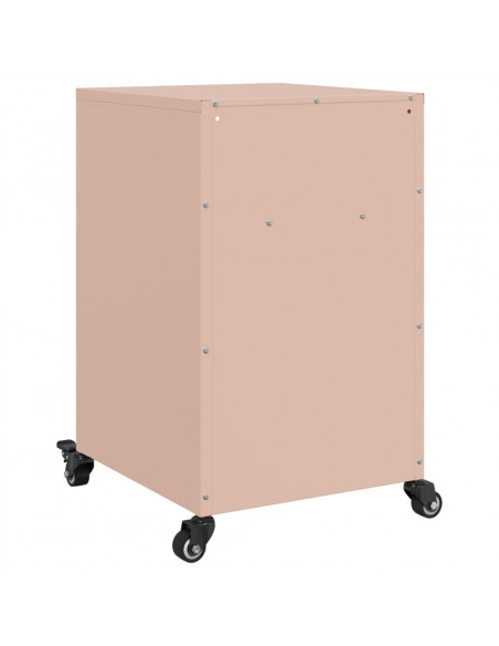 Comodini 2 pz Rosa 36x39x59 cm in Acciaio