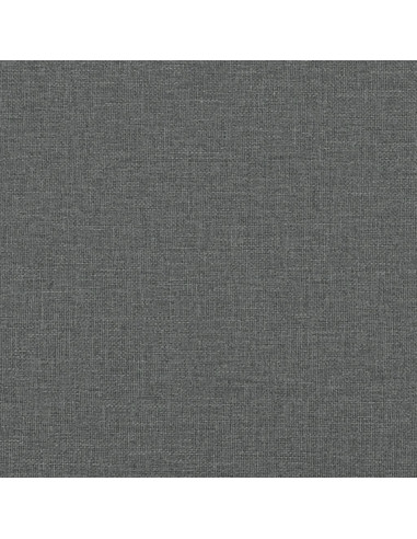 Giroletto a Molle con Materasso Grigio Scuro 90x200 cm Tessuto