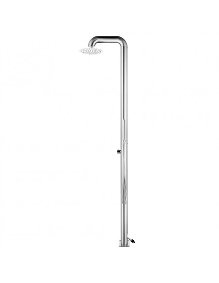 Doccia da Giardino 225 cm in Acciaio Inossidabile