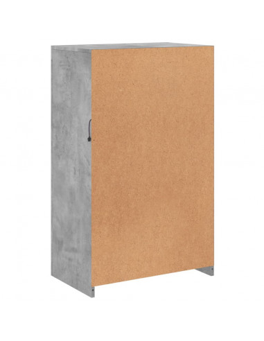 Armadietto con Luci LED Grigio Cemento in Legno Multistrato