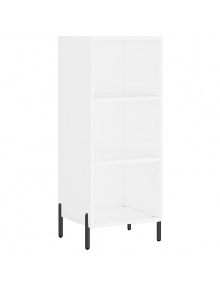 Credenza Bianca 34,5x32,5x90 cm in Legno Multistrato