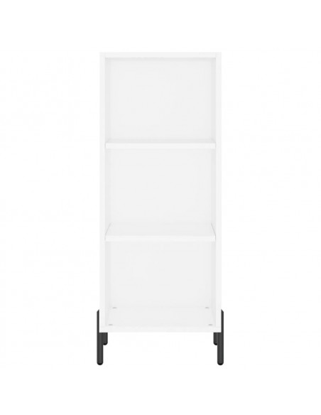 Credenza Bianca 34,5x32,5x90 cm in Legno Multistrato