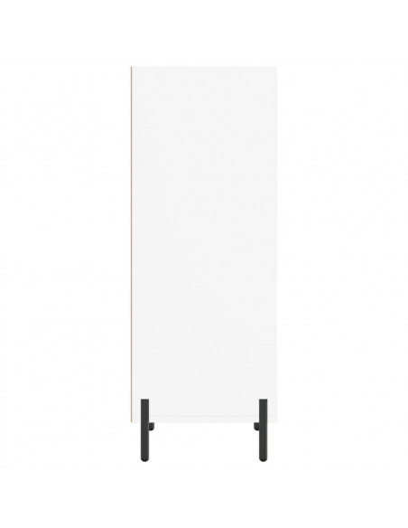 Credenza Bianca 34,5x32,5x90 cm in Legno Multistrato