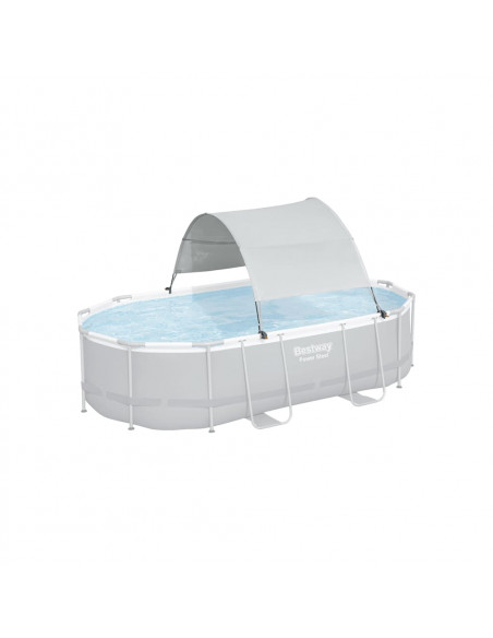 Bestway Tettoia per Piscina Fuori Terra Bianco