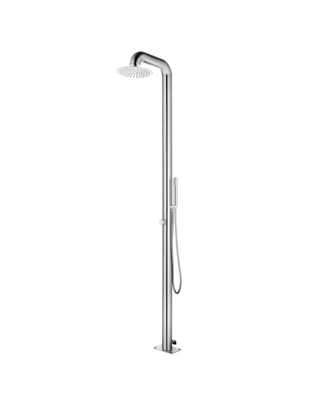 Doccia da Giardino 225 cm in Acciaio Inossidabile