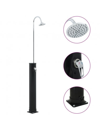 Doccia ad Energia Solare Nera 214 cm 20 L