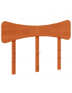 Testiera Marrone Cera 120 cm in Legno Massello di Pino 2