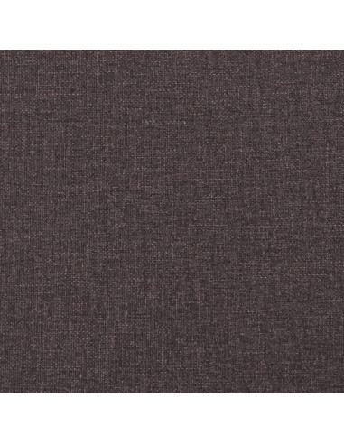 Giroletto a Molle con Materasso Marrone Scuro 100x200cm Tessuto