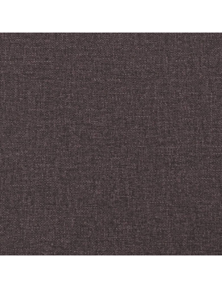 Giroletto a Molle con Materasso Marrone Scuro 100x200cm Tessuto