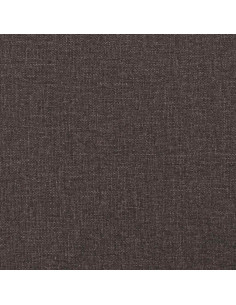 Giroletto a Molle con Materasso Marrone Scuro 120x200cm Tessuto