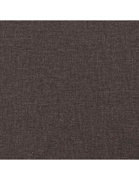 Giroletto a Molle con Materasso Marrone Scuro 120x200cm Tessuto