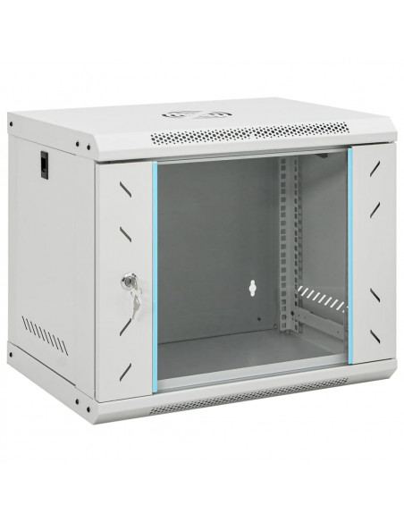 Armadietto di Rete a Parete 9U da 19" IP20 53x40x45 cm