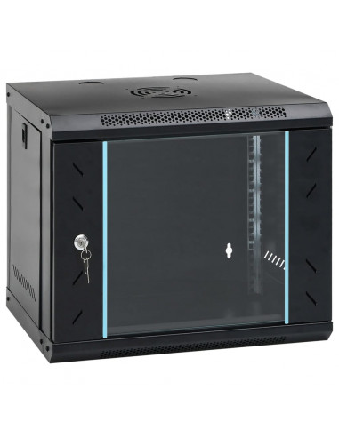 Armadietto di Rete a Parete 9U da 19" IP20 53x40x45 cm