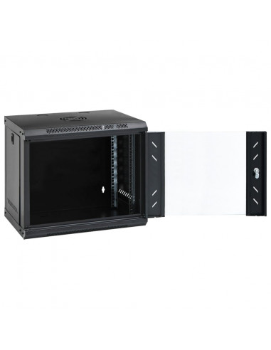 Armadietto di Rete a Parete 9U da 19" IP20 53x40x45 cm