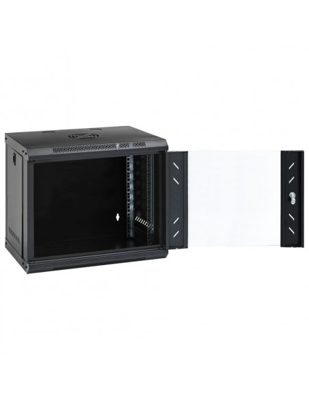 Armadietto di Rete a Parete 9U da 19" IP20 53x40x45 cm