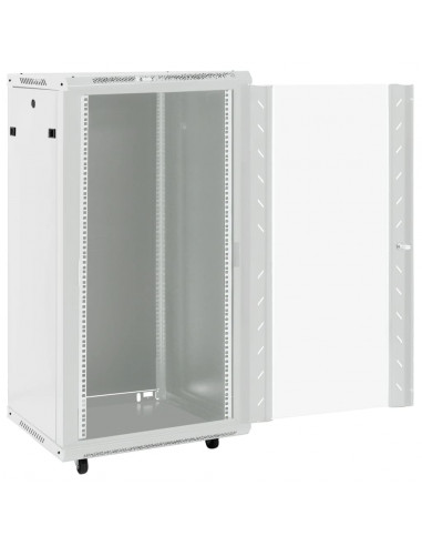 Armadietto di Rete 22U con Ruote Girevoli 19" IP20 60x60x120 cm