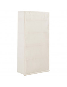 Armadio Bianco 79x40x170 cm in Tessuto 2