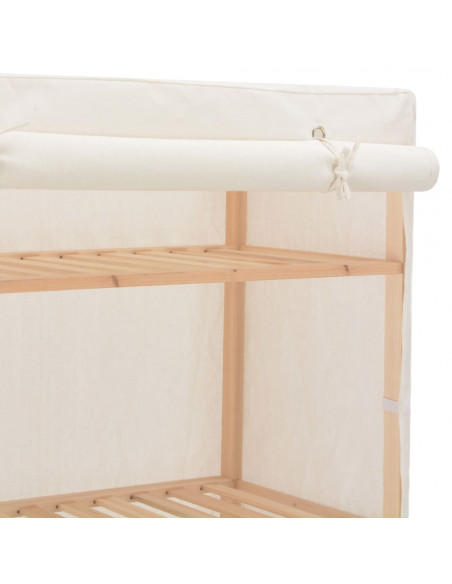 Armadio Bianco 79x40x170 cm in Tessuto