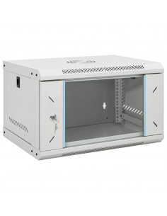 Armadietto di Rete a Parete 6U da 19" IP20 53x40x30 cm 2