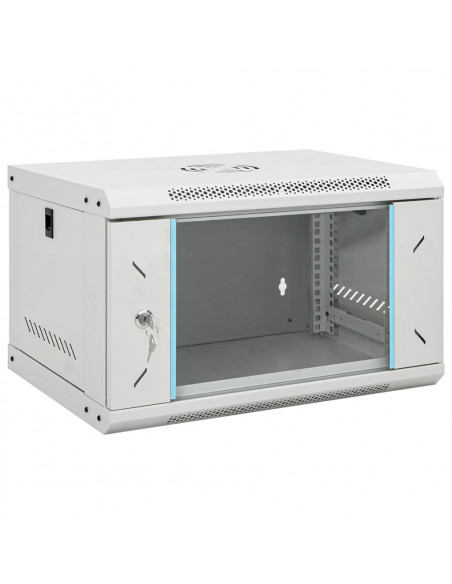Armadietto di Rete a Parete 6U da 19" IP20 53x40x30 cm