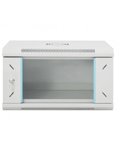 Armadietto di Rete a Parete 6U da 19" IP20 53x40x30 cm
