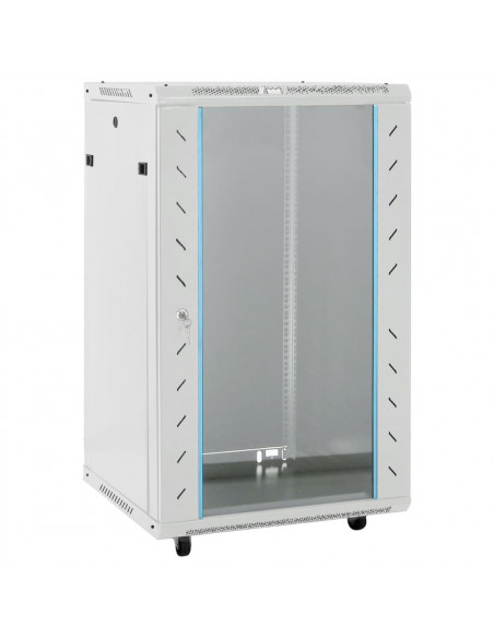 Armadietto di Rete 18U con Ruote 19" IP20 60x60x100 cm