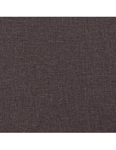 Giroletto a Molle con Materasso Marrone Scuro 120x200cm Tessuto 2