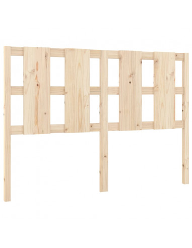 Testiera Letto 125,5x4x100 cm in Legno Massello di Pino