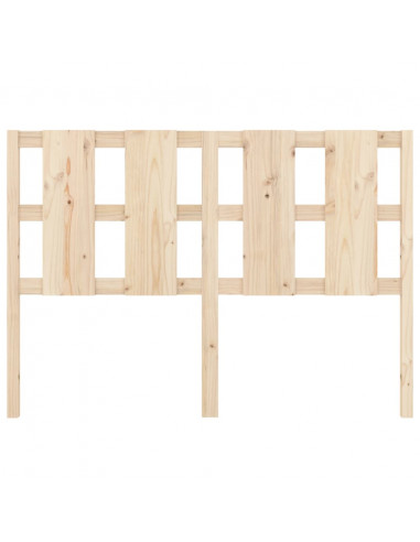 Testiera Letto 125,5x4x100 cm in Legno Massello di Pino