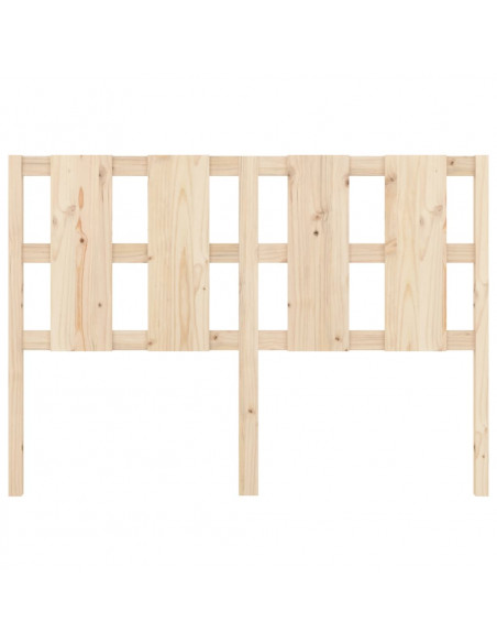 Testiera Letto 125,5x4x100 cm in Legno Massello di Pino