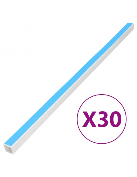Canalina per Cavi Autoadesiva 20x10 mm 30 m in PVC